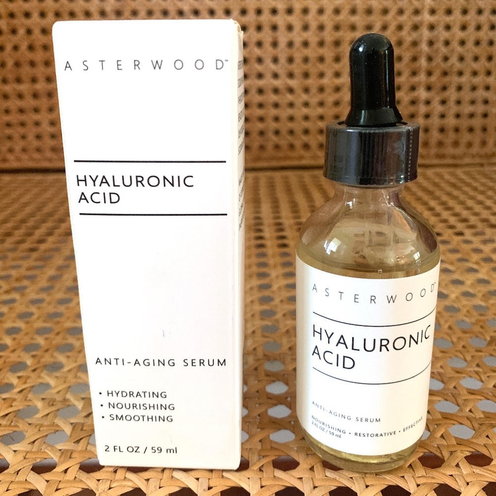 New In Box Asterwood Hyaluronic Acid Serum Fragrance Free 2 0z